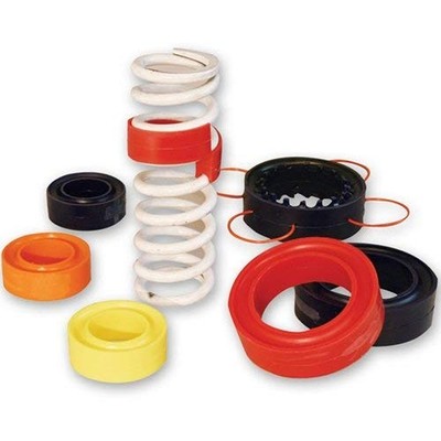 Longacre Coil-Over Spring Rubber Standard 1'' Spacing Design - Black LON61070