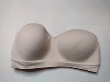 Auden Push-up Seamless Bandeau Bra Large Padded Wireless Wire Free Strapless B18