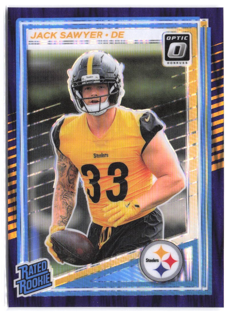Jack Sawyer Rookie Purple Shock Optic 2025 Donruss Optic #220