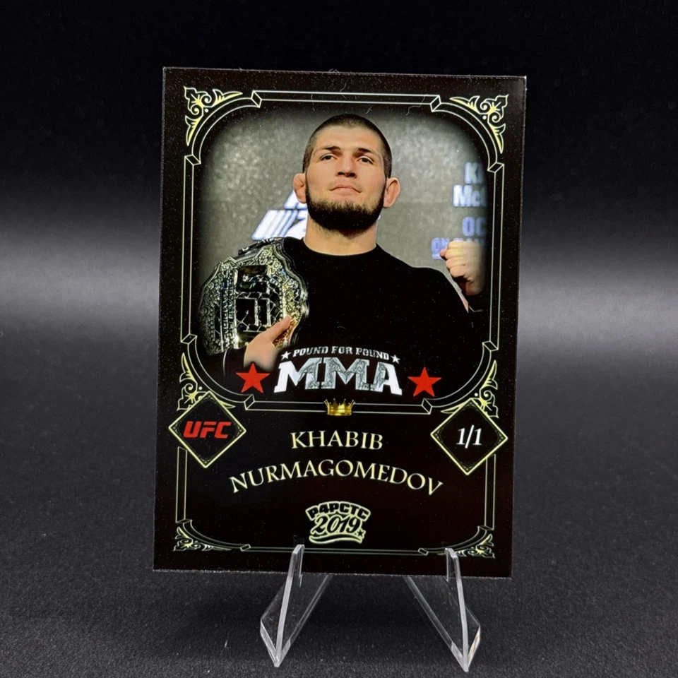 Khabib Nurmagomedov 2019 UFC artist Sig 1/1. Great Addition For Collection KB! - Image 3 of 4