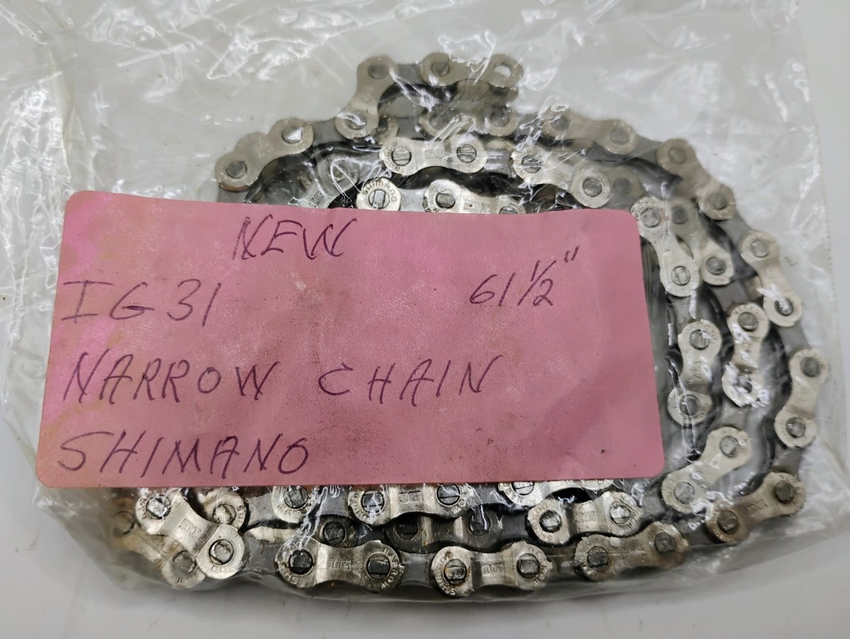 希少 SHIMANO IG CHAIN 未使用 取扱説明書付き 8速 Shimano Ig-31 Chain 8 Speed 116 Links Old Stock and Manual