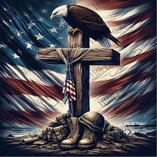 DIY American Flag 5D Diamond Painting Kits for Adults, Diamond Art American F