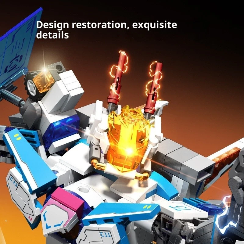 🚀 SEMBO 4IN1 Space Explorer! 839PCS Transforming Mecha Robot Blocks - Image 4 of 4