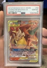 Pokémon Charizard & Braixen GX 22/236 Cosmic Eclipse Ultra Rare Holo PSA 10