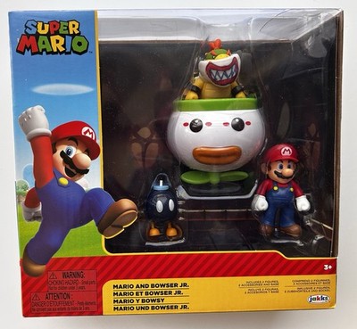 Super Mario Bowser Jr Clown Car Bob-Omb Bomb Multi Pack Jakks Pacific 2.5