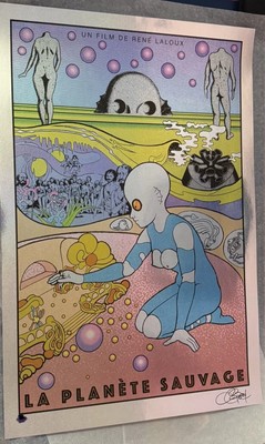 Chuck Sperry Fantastic Planet Folienkunst Siebdruck La Planete Salvage # d /25!