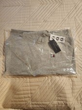 Boys Grey Heather Tommy Hilfiger hoodie face mask