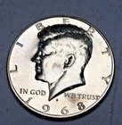 1968 S Kennedy Gem Proof Half Dollar Coin 40% Silver US
