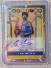 2024-25 Topps Chrome Cam Christie Next Stop Signatures RC Refractor Auto #MSS-CC