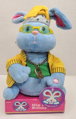 Vntg NOS Gemmy Hip-Hop Bunny Rapping Dancing Easter Bunny Animated In Da Club