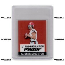 2025 Leaf NSCC The National Proof - Gunner Stockton Rookie 1/1 Clear Red Mini