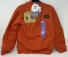 Boys Size XS 5/6 Avalanche Packable Quarter Zip Hooded Lightweight Jacket