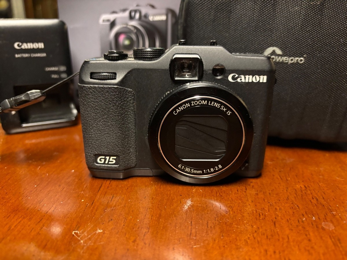 Canon PowerShot G15 12.1MP Digital Camera - Black for sale online