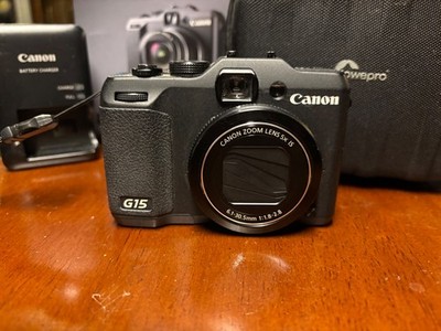 Canon PowerShot G15 12.1MP Digital Camera - Black for sale online
