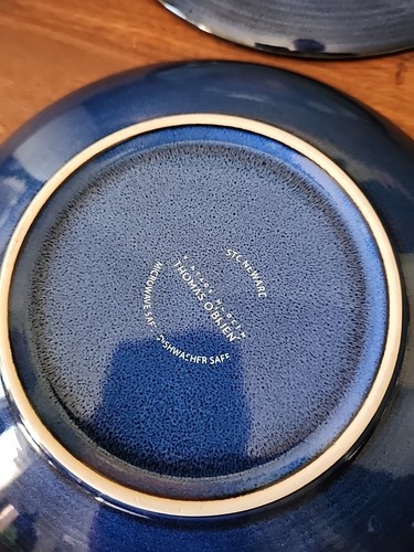 Thomas O'Brien Vintage Modern Blau Salatteller 4er Set Steinzeug 8 1/2" - Bild 12 von 12