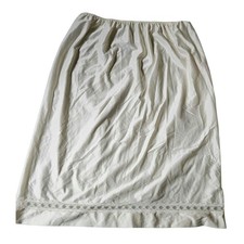 Vintage Half Slip Creme Eyelet Lace Lingerie Made in England 14" Waist