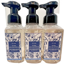 Bath & Body Works Iced Eucalyptus Foaming Hand Soap 8.75 Oz x3