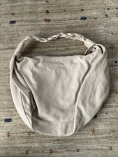 Handtasche Peter Kaiser Creme Leder geflochtener Griff wie neu, nicht benutzt