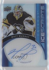 2018 Trilogy Ice Scripts 2019-20 Upper Deck Update Matt Murray #IS-MM Auto 0c3