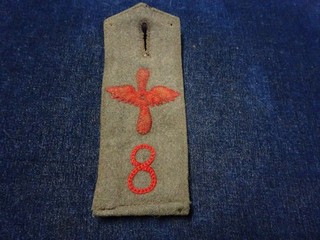Orig WW1 German Epaulette "8th Aviation Unit Flieger Abteilung 8"