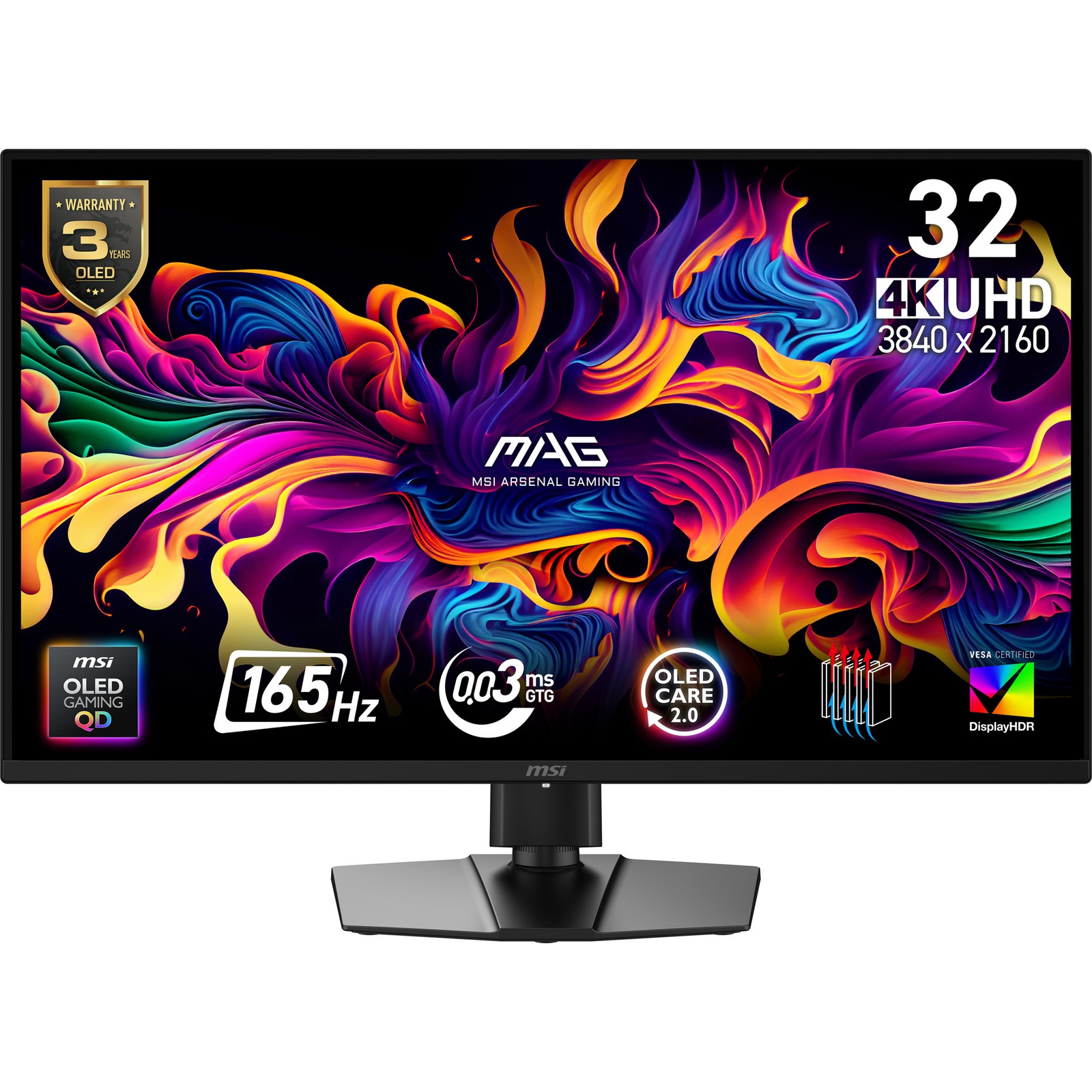 MSI MAG 322UP QD-OLED E16 computer monitor 80 cm (31.5"") 3840 x 2160 pixels 4K