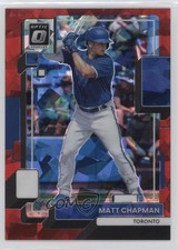 2022 Panini Donruss Optic Red Cracked Ice Prizm 6/7 Matt Chapman #151 17di