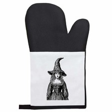 'Vintage Witch Portrait' Oven Glove / Mitt (OG00062297)