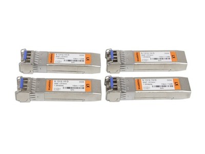 4x FlexOptix GBIC S.1312.10.D 1.25GB SFP LX 10 km / 12dB 1310nm SMF