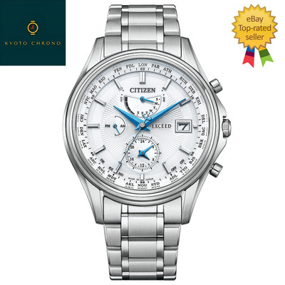 Citizen EXCEED AT9130-69W Silver Eco-Drive Solar Titanium Men Japan Watch NEW
