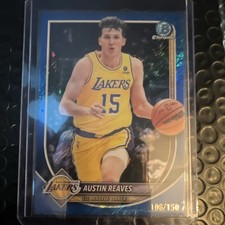 2025-26 Bowman Chrome Austin Reaves Blue Refractor /150 #BCV-193 Lakers