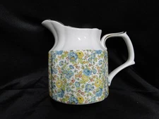 Grace's Teaware Multicolored Florals & Gold Trim: Creamer, 4 1/4" Tall