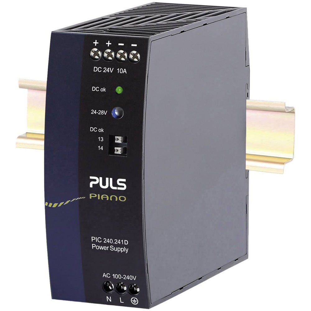 PULS Piano Rail PSU DIN 24V 10A 240W 1 Output Compact