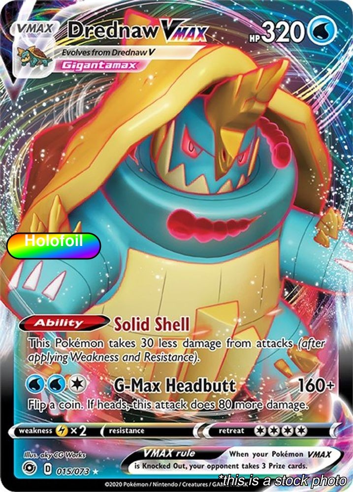 Holofoil - Drednaw VMAX - 15/73 - Champion's Path - NM
