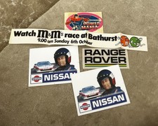 Vintage Motor Racing Stickers Toyota Bathurst Nissan Range Rover Lot