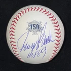 Johnny Bench Signed Rawlings Baseball JSA COA Reds 150th Anniversary Logo