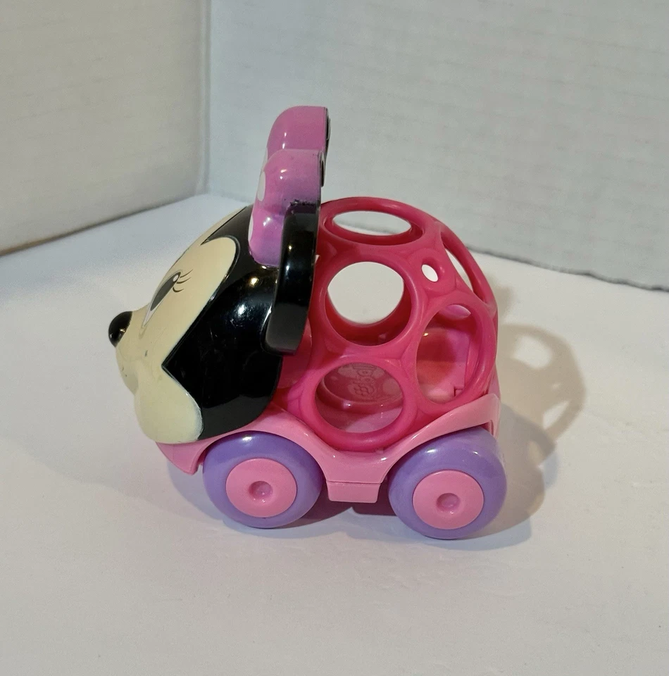 Disney Mickey Friends Minnie Mouse Oballs Go Grippers Roll-Along Baby Toys Excelente Estado Usado - Imagem 3 de 4