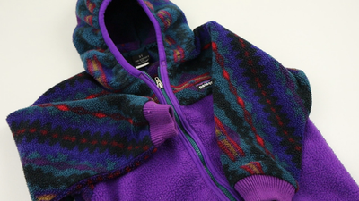 Vintage Patagonia Sacajawea Aztec Fleece Hoody Jacket Kids Baby 3T
