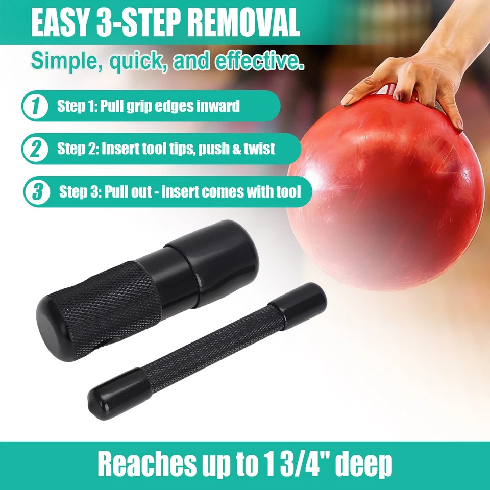 31/32" Diameter Bowling Ball Finger Insert Removal Tool , High quality Aluminum - Image 4 of 4