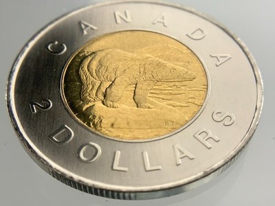 2008 Specimen Canada 2 Dollars Toonie Uncirculated Coin From Set JJ211
