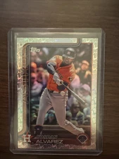 2025 Topps Series 1 Yordan Alvarez Topps Foil Pattern Houston Astros #244