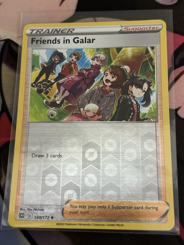 Friends in Galar - 140/172 - Reverse Holo - Brilliant Stars - NM/M Pokemon Card