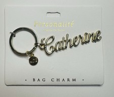 Personalite Marina De Buchi Gold Tone Bag Charm Key Ring Key Chain Catherine