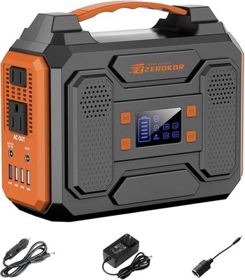 Versatile 300W Solar Generator Power Bank - Multi Port Charging for Outdoor Use