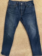 Vintage Levi's 512 Slim Taper Fit Men's Jeans W36 L30 Dark Indigo Wash
