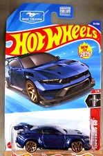 2025 Hot Wheels #34 Mustang 60 1/5 FORD MUSTANG GTD Dark Blue w/Gold 5Y Spokes