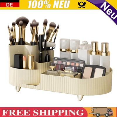 Neu Cosmetic Display Case Large Capacity Desktop Sundries Storage Box (Beige)