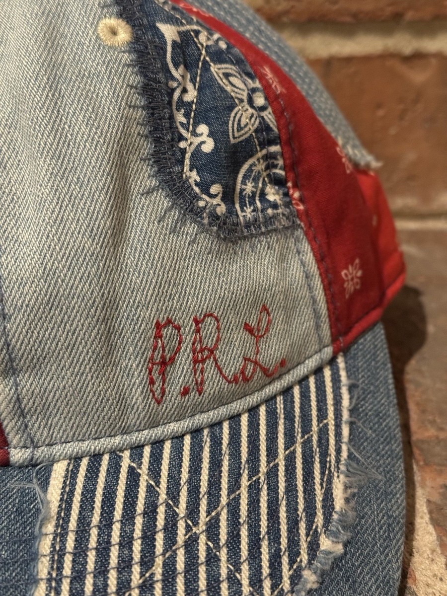 New Ralph Lauren Polo Denim & Supply Patchwork Bandana Baseball