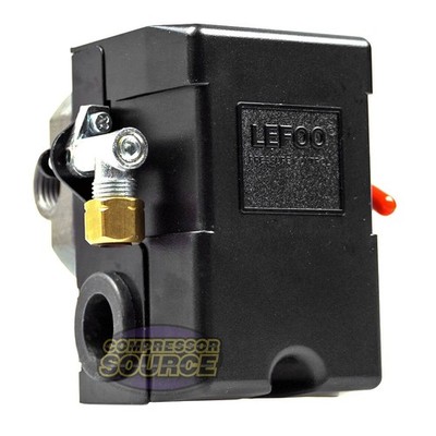 Lefoo 95-125 PSI Air Compressor Pressure Switch 1/4'' Female NPT 4 Port LF10-L4H