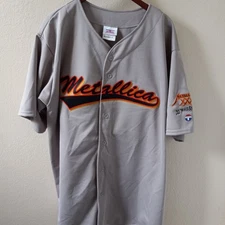VTG METALLICA×SF GIANTS 30 YEARS 1981 JERSEY TEAMWORK MADE USA GREY 3XL (54-56)