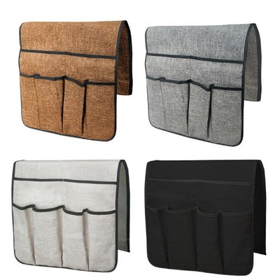 For Smart Phone, Book Sofa Armrest Organizer Armchair Storage with 6 Pockets